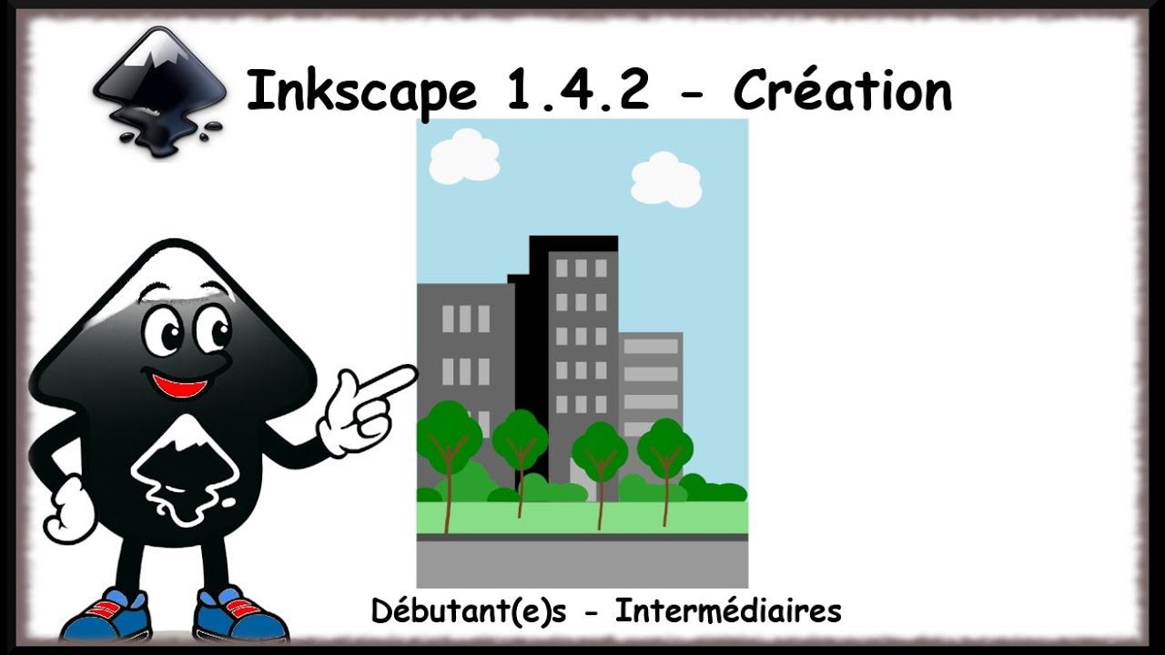Inkscape 1.4.2 tuto français - Paysage, bâtiment, décor (Episode 53)