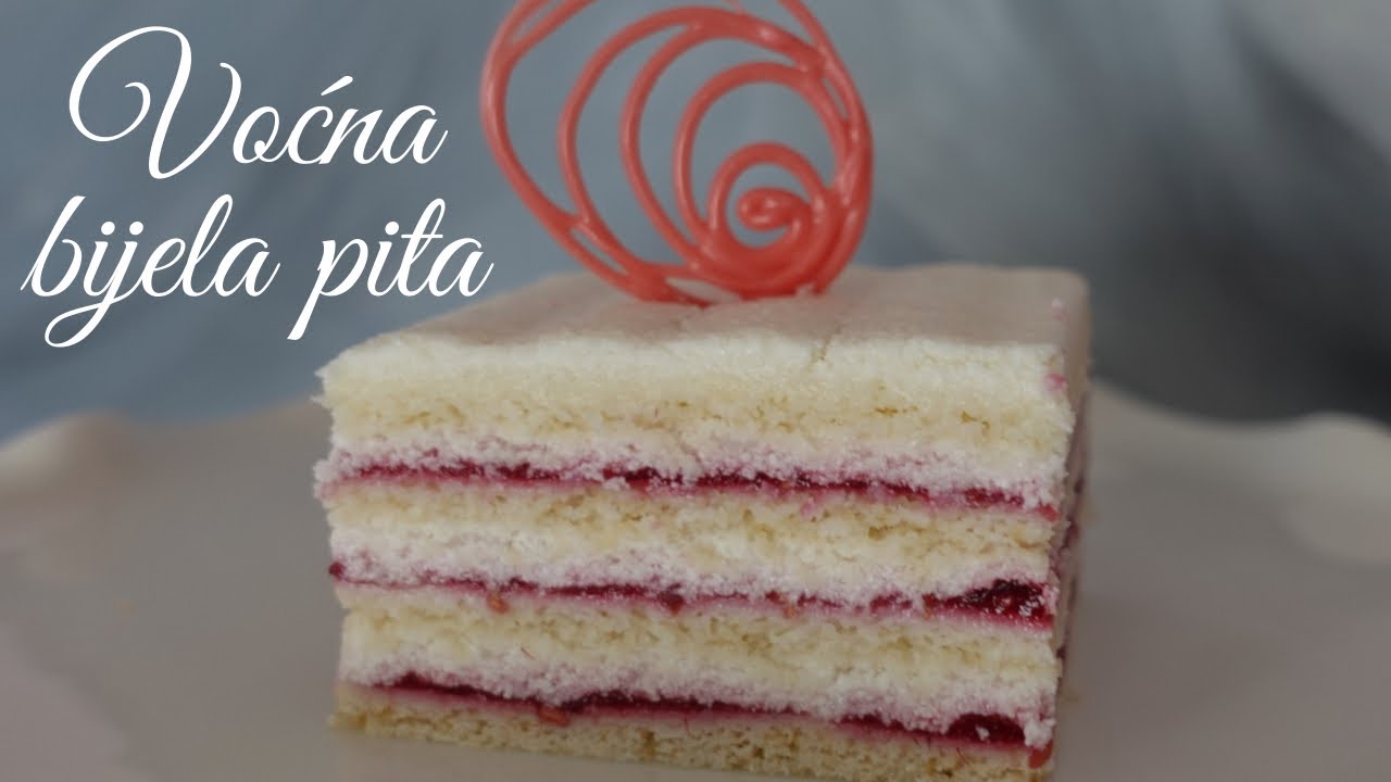 SAVRŠENA VOĆNA BIJELA PITA IZUZETNO  UKUSNA I OSVJEŽAVAJUĆA (RASPBERRY VANILLA LAYER CAKE)