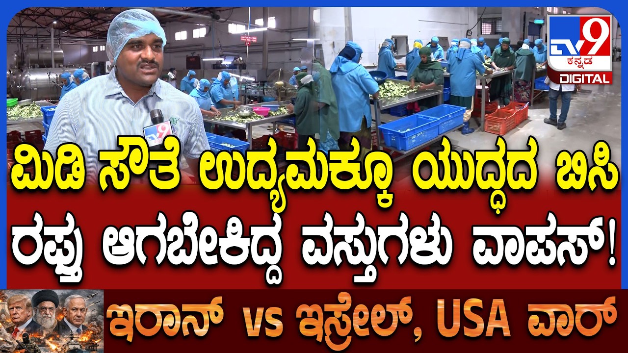 Iran-Israel-US Conflict: ಯುದ್ಧದಿಂದ ಸಂಕಷ್ಟಕ್ಕೆ ಸಿಲುಕಿದ ಕೈಗಾರಿಕೆಗಳು.. ಮಿಡಿ ಸೌತೆ ಉದ್ಯಮಕ್ಕೂ ನಷ್ಟ | #TV9D