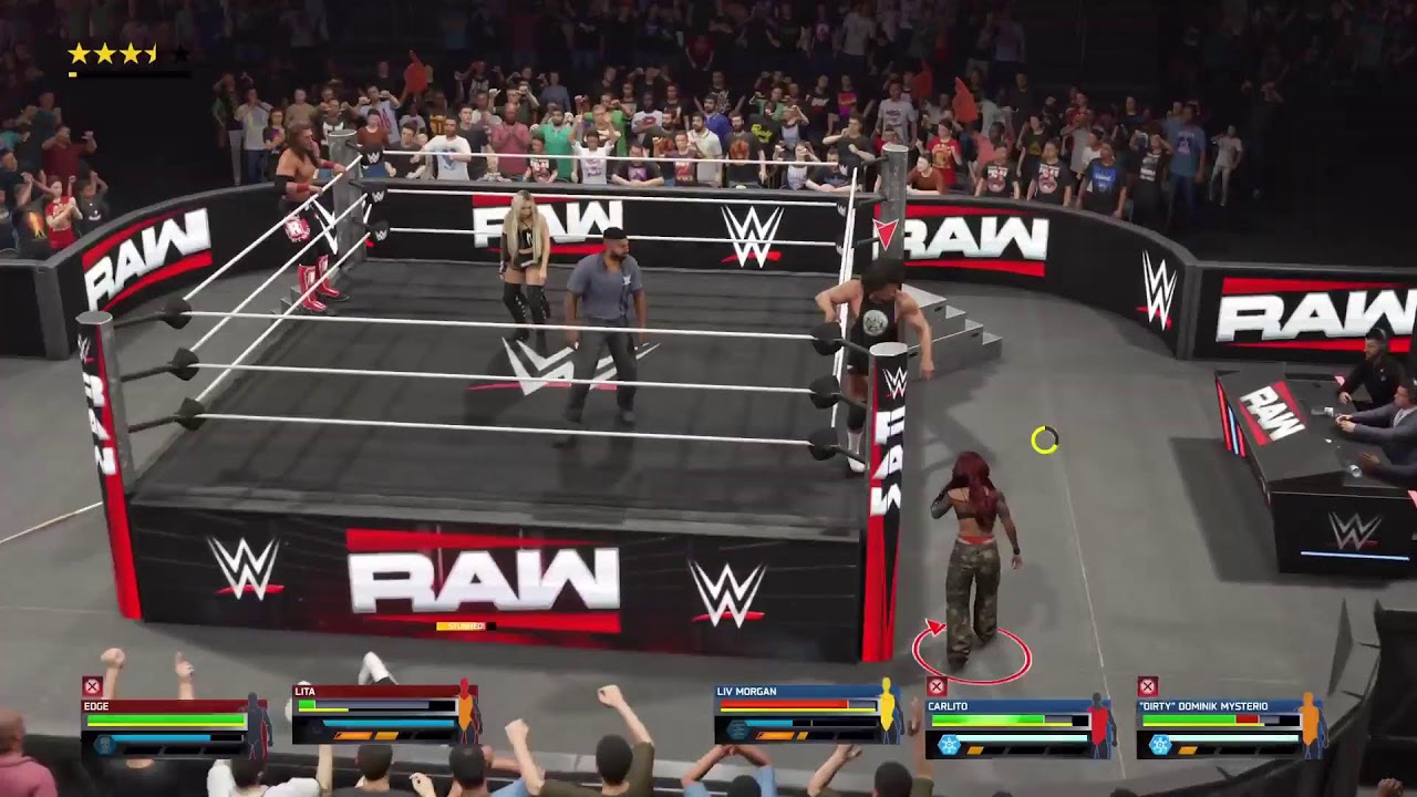 LIVE: Lita and Edge vs Judgment Day w/ Livv Morgan Carlito and Dominik Mysterio Ps5 WWE2K