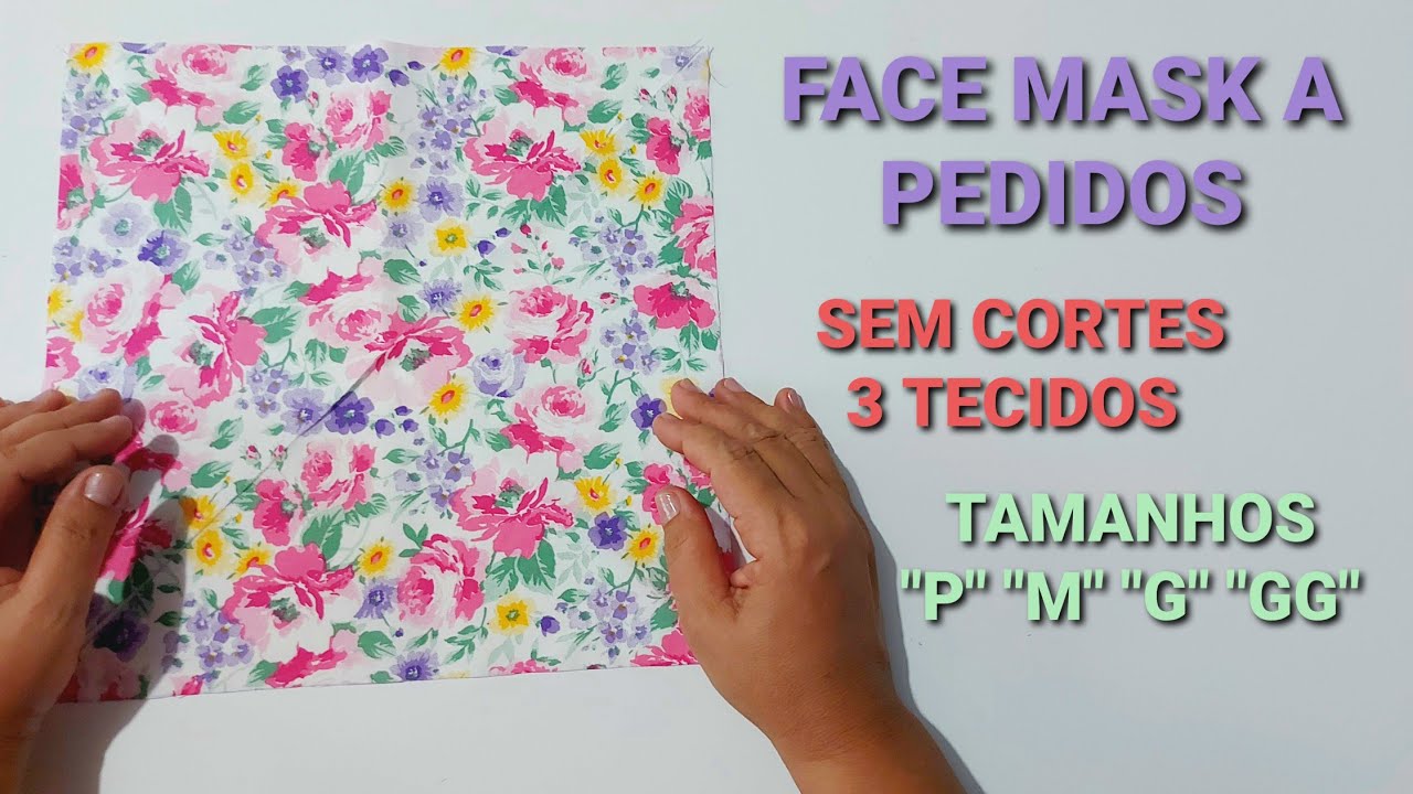 FACE MASK😷MÁSCARA COM 3 TECIDOS, SEM CORTES E DESPERDÍCIO🔥 MAIS SEGURA, RÁPIDO E FÁCIL!!!