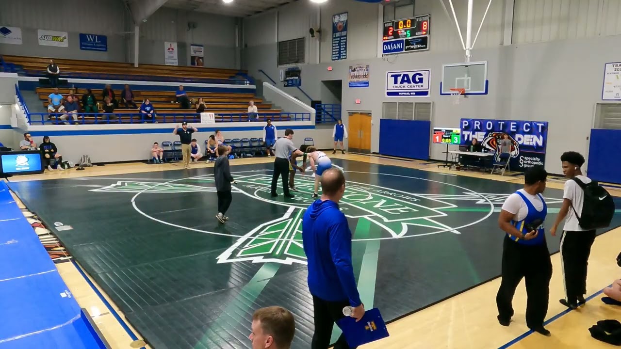 175lb Boys Wrestling Saltillo Dual- Shaw (MSMS) vs Tupelo