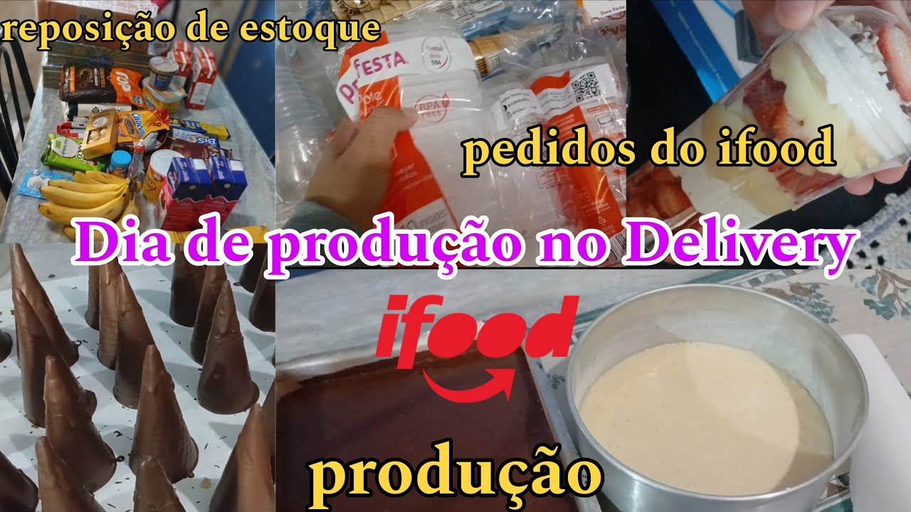 Delivery em casa 🏠 Rotina de produção e reposição de estoque para o ifood#doces #ifood