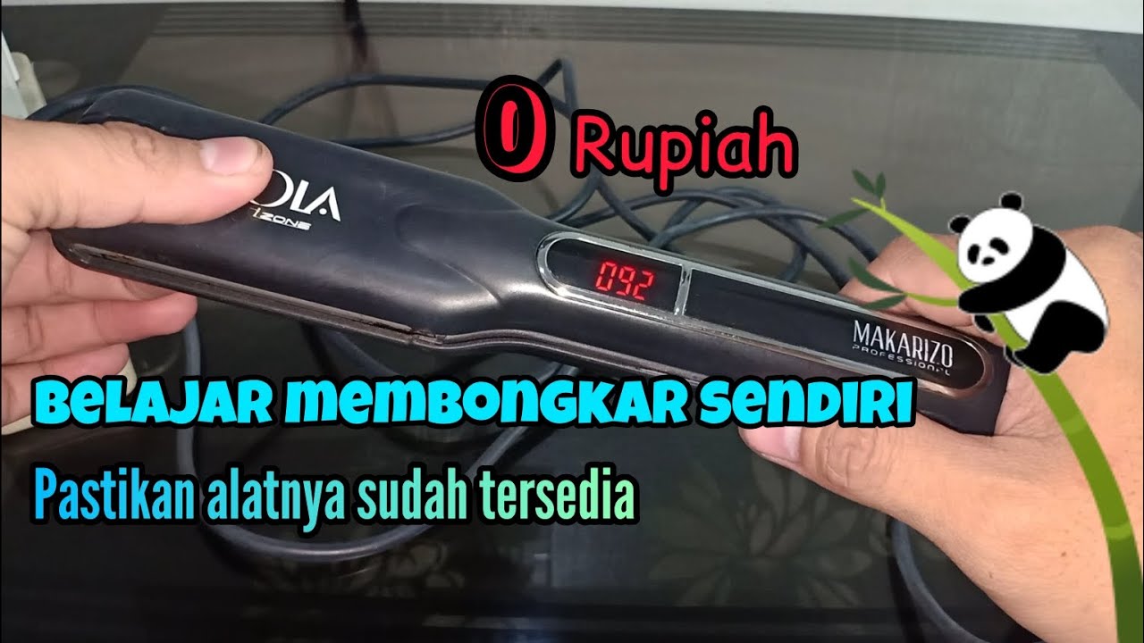 Memperbaiki catokan rambut merek makarizo yang kurang panas