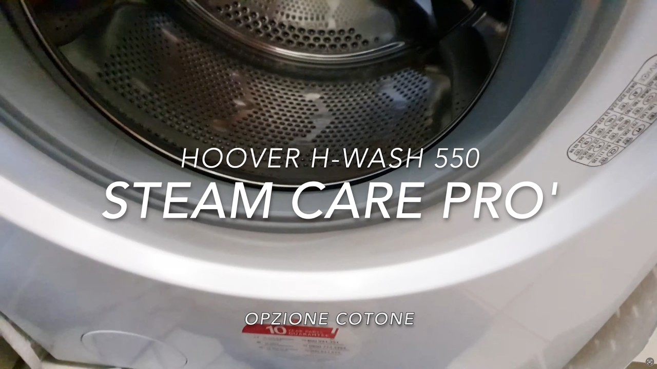 Hoover H-Wash 550 - STEAM CARE PRO | Solo Vapore (Full Cycle) 4K