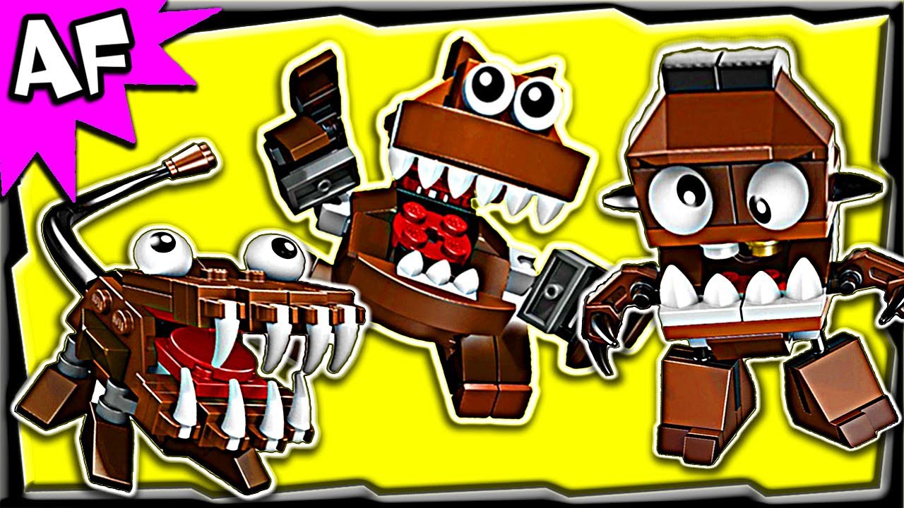 Lego Mixels FANG GANG Series 2: Chomly, Gobba, Jawg 41512 41513 41514 Animated Building Review