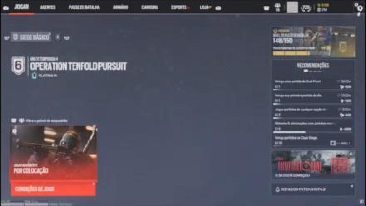 Rainbow six Siege X Gameplay De Baixo Nível