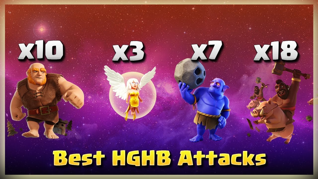 10 Giant+3 Healer+18 Hog+7 Bowler= Best HGHB Army | TH11 War Strategy #231 | COC 2018 |
