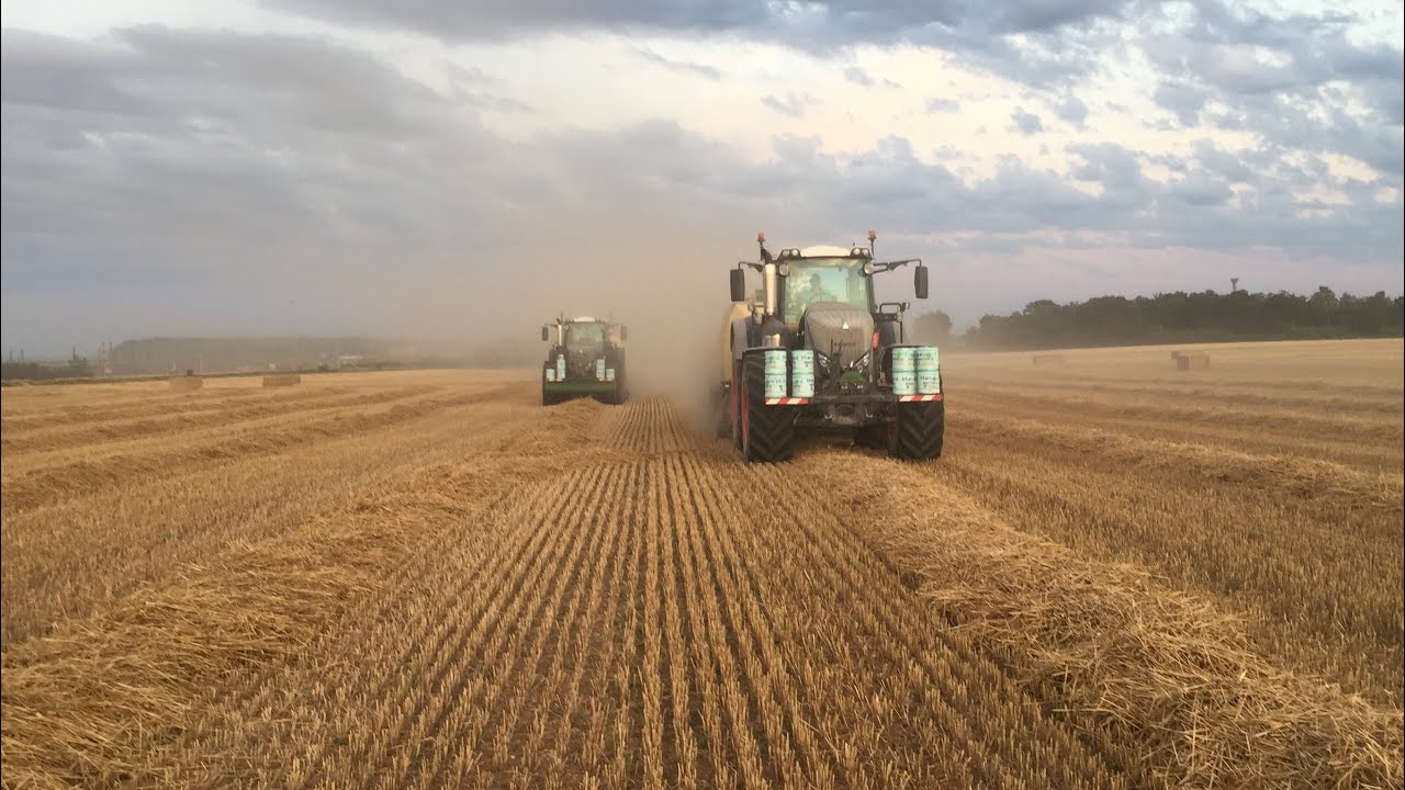 Pressage de paille / FENDT 930 et 939 black beauty / KRONE 1290 HDP xc Prechop / ETA La Louvière