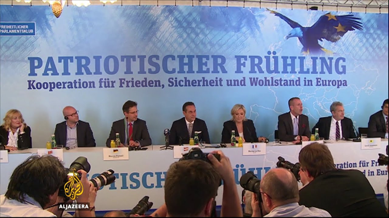 European far-right leaders rally against EU