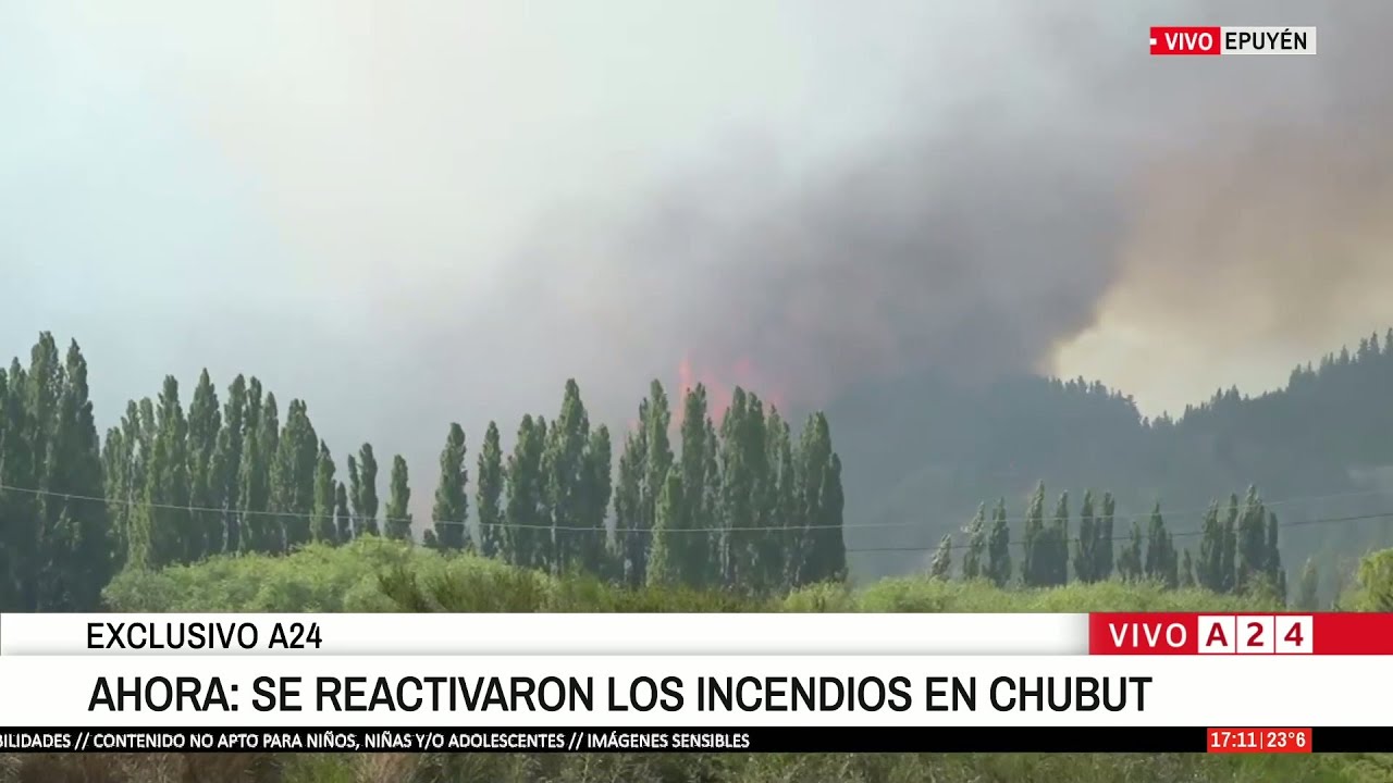 🔴 AHORA: SE REACTIVARON LOS INCENDIOS EN CHUBUT