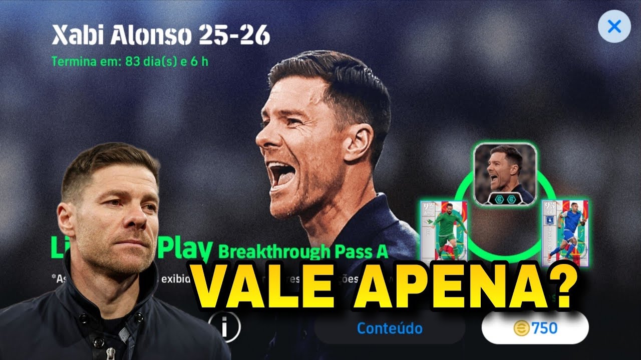 VALE APENA COMPRAR O TÉCNICO XABI ALONSO NO EFOOTBALL 2026 ? NO CONTRA ATAQUE RÁPIDO E POR FORA ?