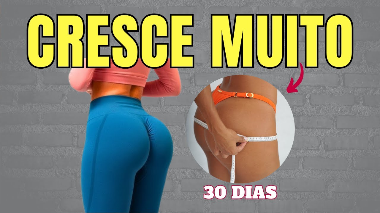 Como crescer MUITO OS GLÚTEOS em casa - sem academia