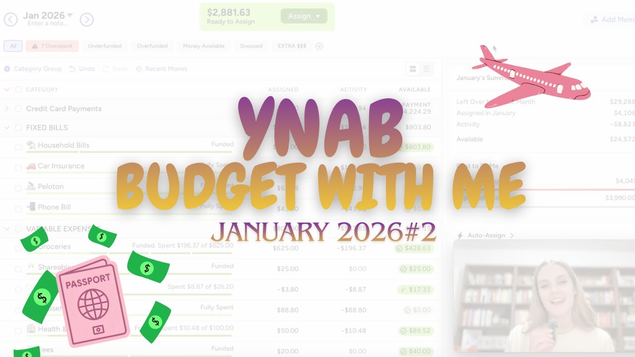 Бюджетирование YNAB вместе со мной | 💸 Январь 2026 2/2