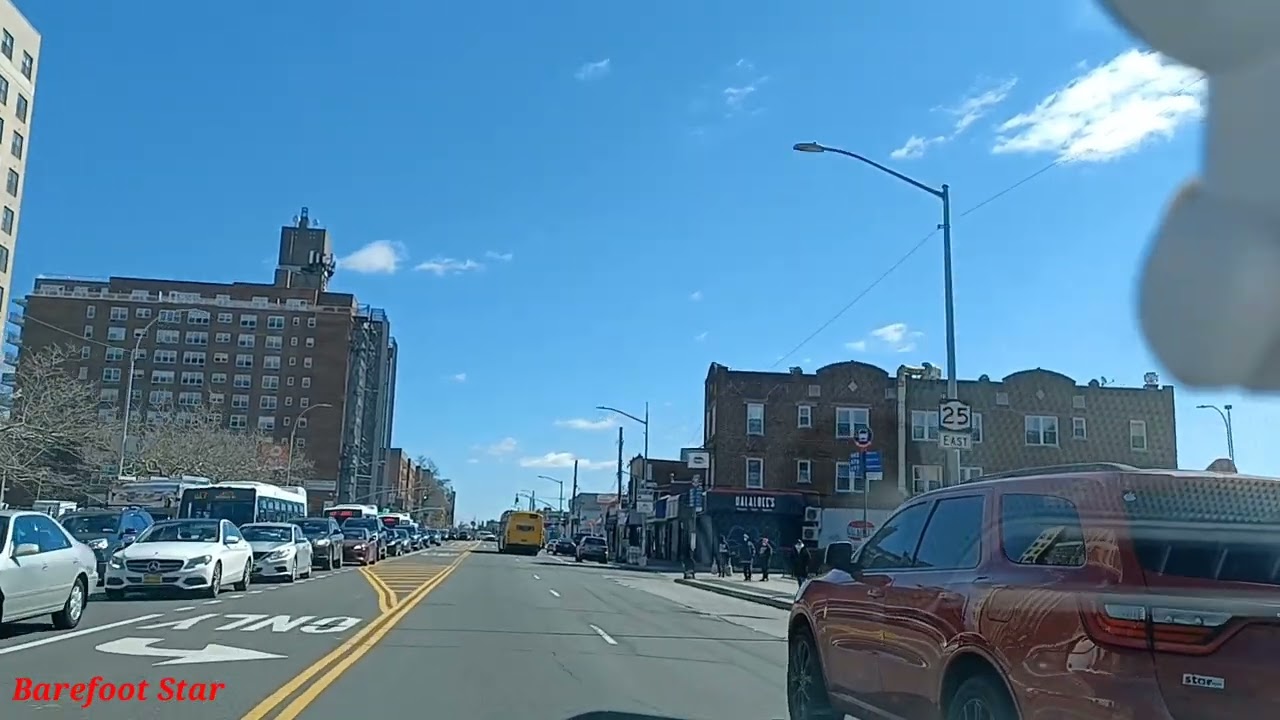 New York Drive Tour Stretch of Hillside Ave., Queens, New York