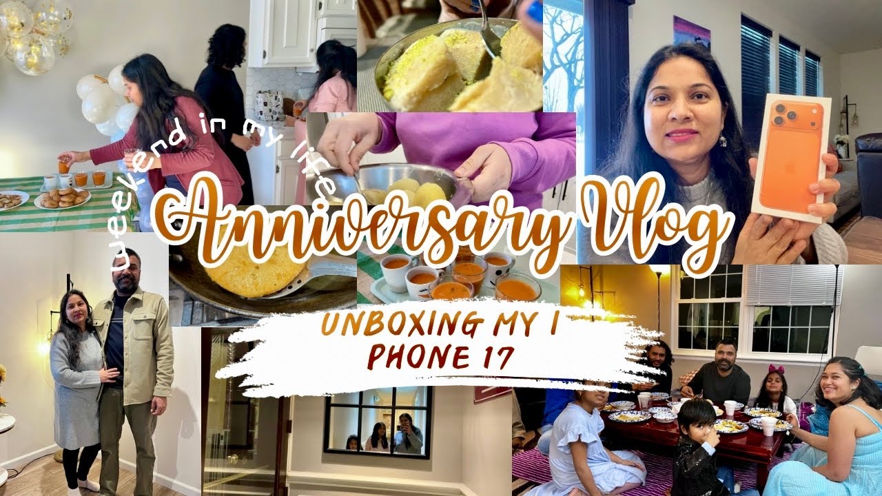 🥰🕉️MY 11th MARRIAGE ANNIVERSARY🕉️ Full vlog:UNBOX i phone17 pro MAX/Indian Mom DAILY ROUTINE in USA 