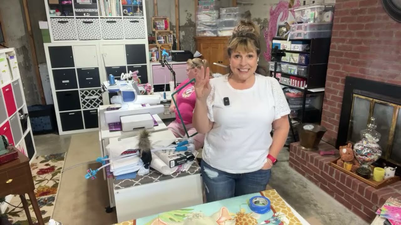 April's Craft Room is live!  Quilting in the Hoop