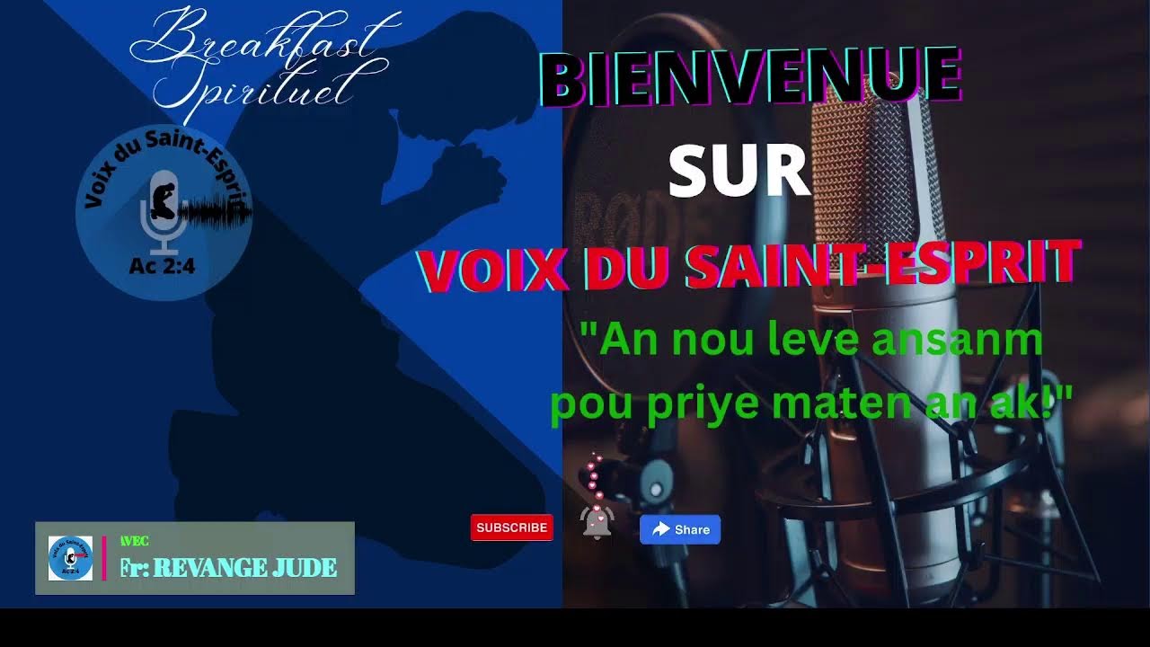 An nou leve pou priye maten Mardi 17 Mars 2026 a./ Breakfast Spirituel