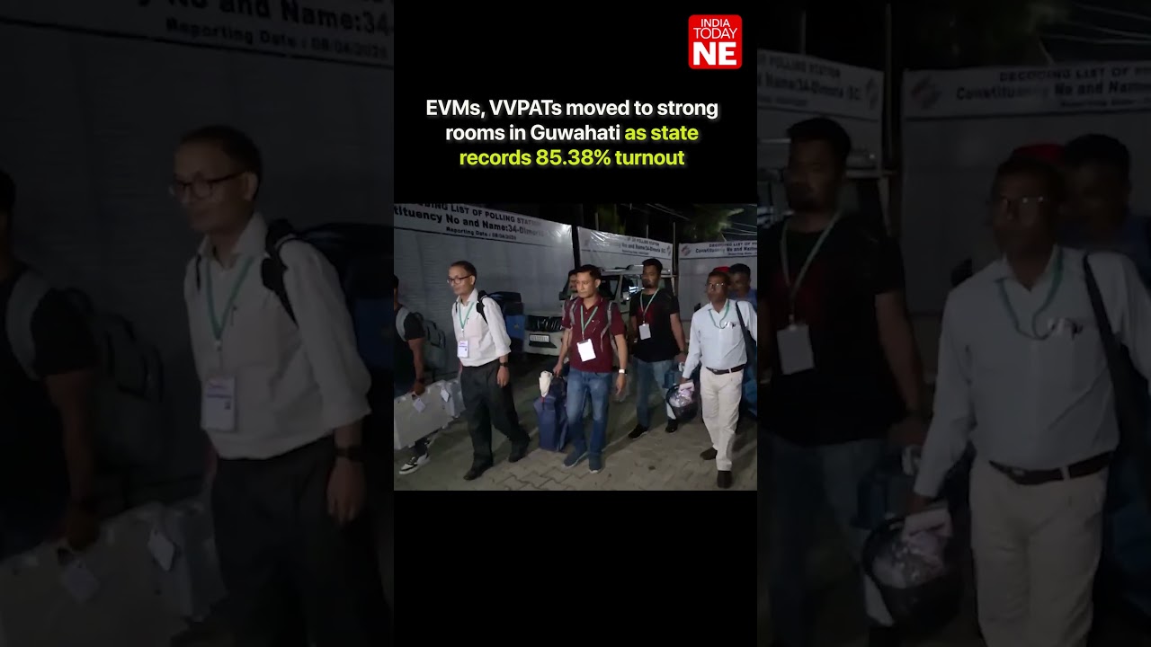 EVMs, VVPATs moved to strong rooms in Guwahati as state records 85.38% turnout