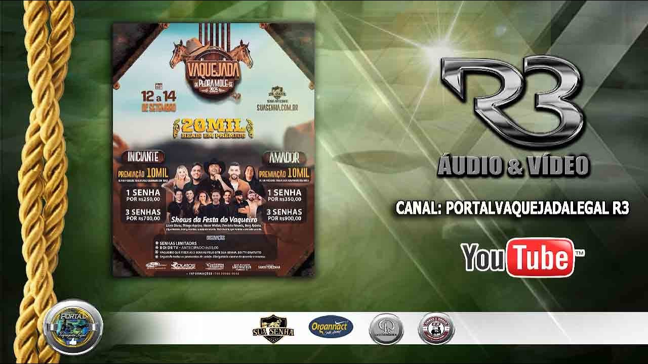 VAQUEJADA AO VIVO - VAQUEJADA 2025 DE PEDRA MOLE /SE -