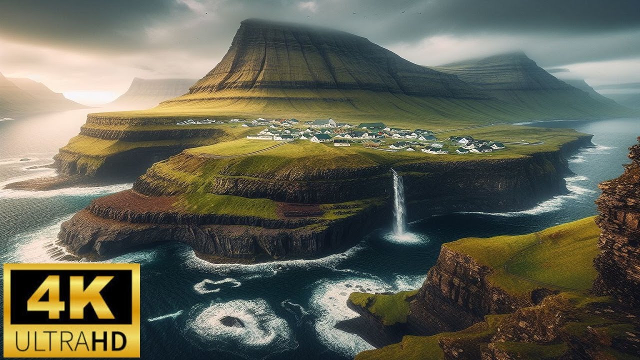 Faroe Islands 4K - Scenic Relaxation Film With Inspiring Music