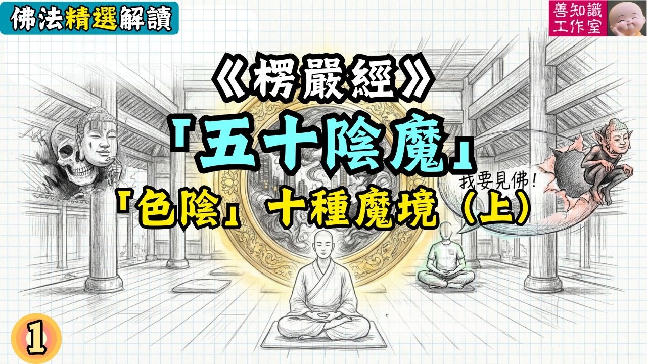 《楞嚴經》五十陰魔：「色陰」十種魔境 （上）| 魔境 | 禪修 | 真妄交攻 | 魔王 | 照妖鏡 #佛法 #佛教 #正能量 #楞嚴經 #禪修