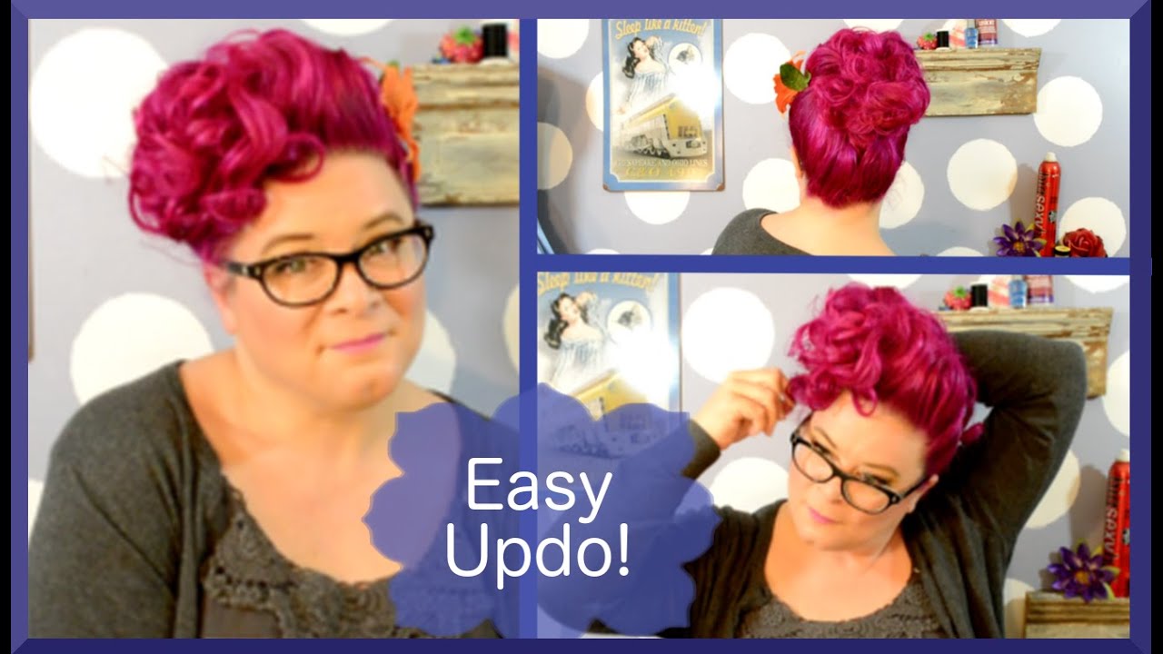 Vintage Poodle Bang Updo - Valentine's Hair Tutorial