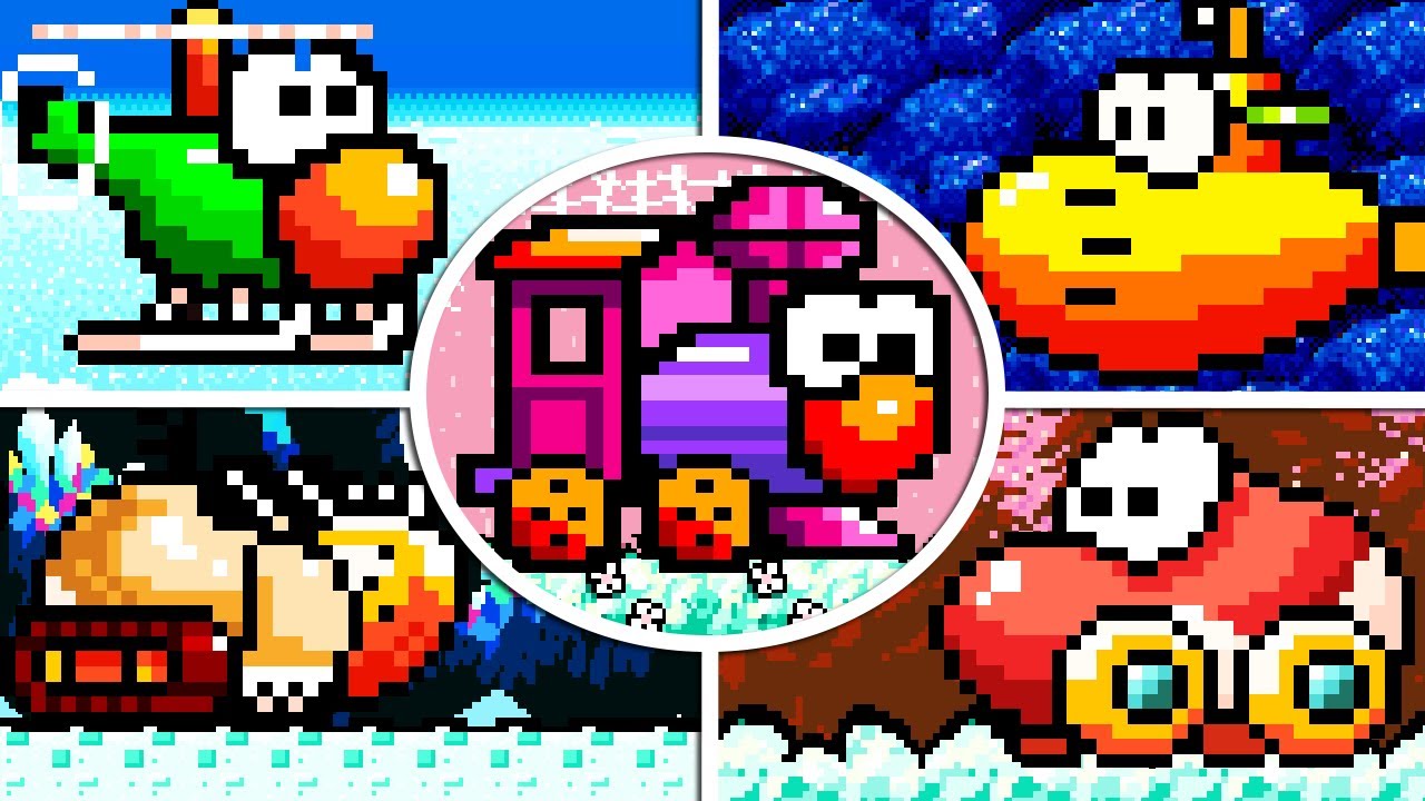 Yoshi's Island - All Transformations