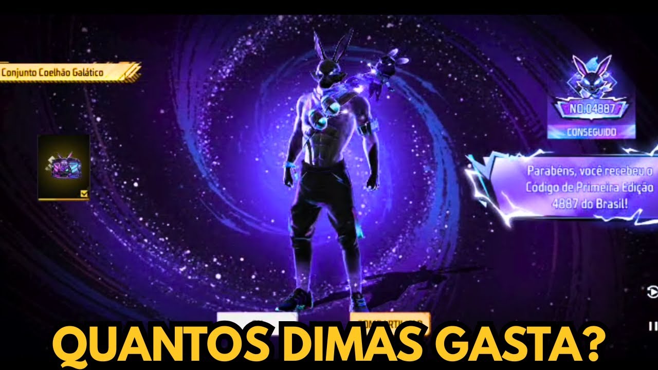 PEGUEI O COELHÃO GALÁTICO NO NOVO TOKEN ROYALE DO FREE FIRE!