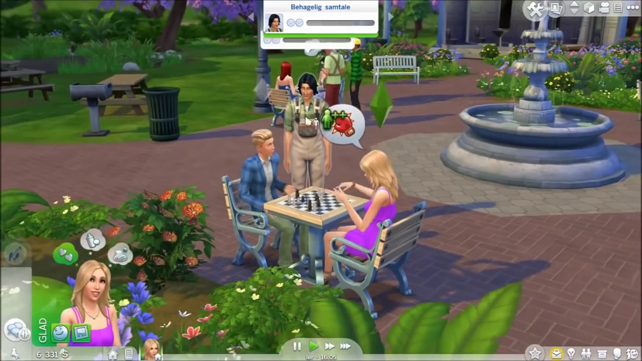 Sims 4 Let's Play Nielsen : Arbejde og p&aring; bes&oslash;g hos familien Chapman | DEL 2