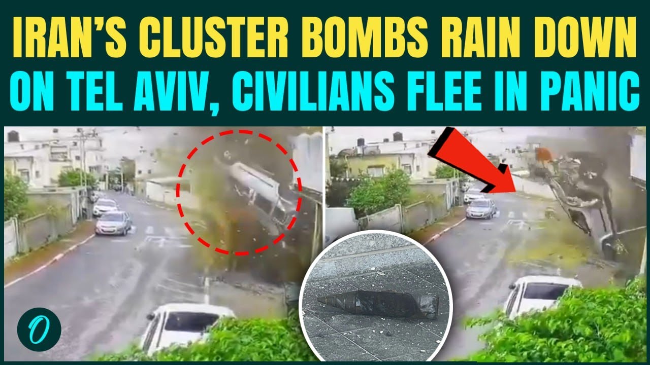 Explosions ROCK Israel: Iran&rsquo;s Cluster Missiles ATTACK Tel Aviv, Ganei Tikva, Kafr Qasim | Iran war