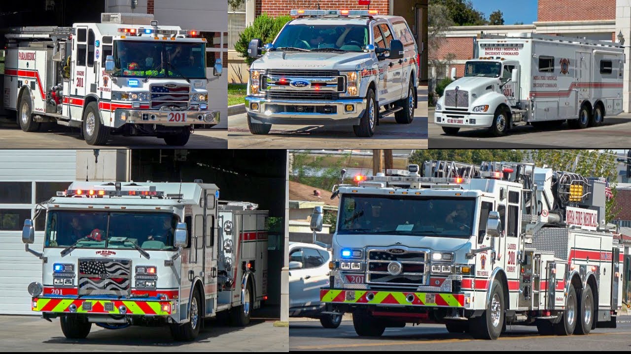 *New Engine * Mesa Fire Station 201 Compilation