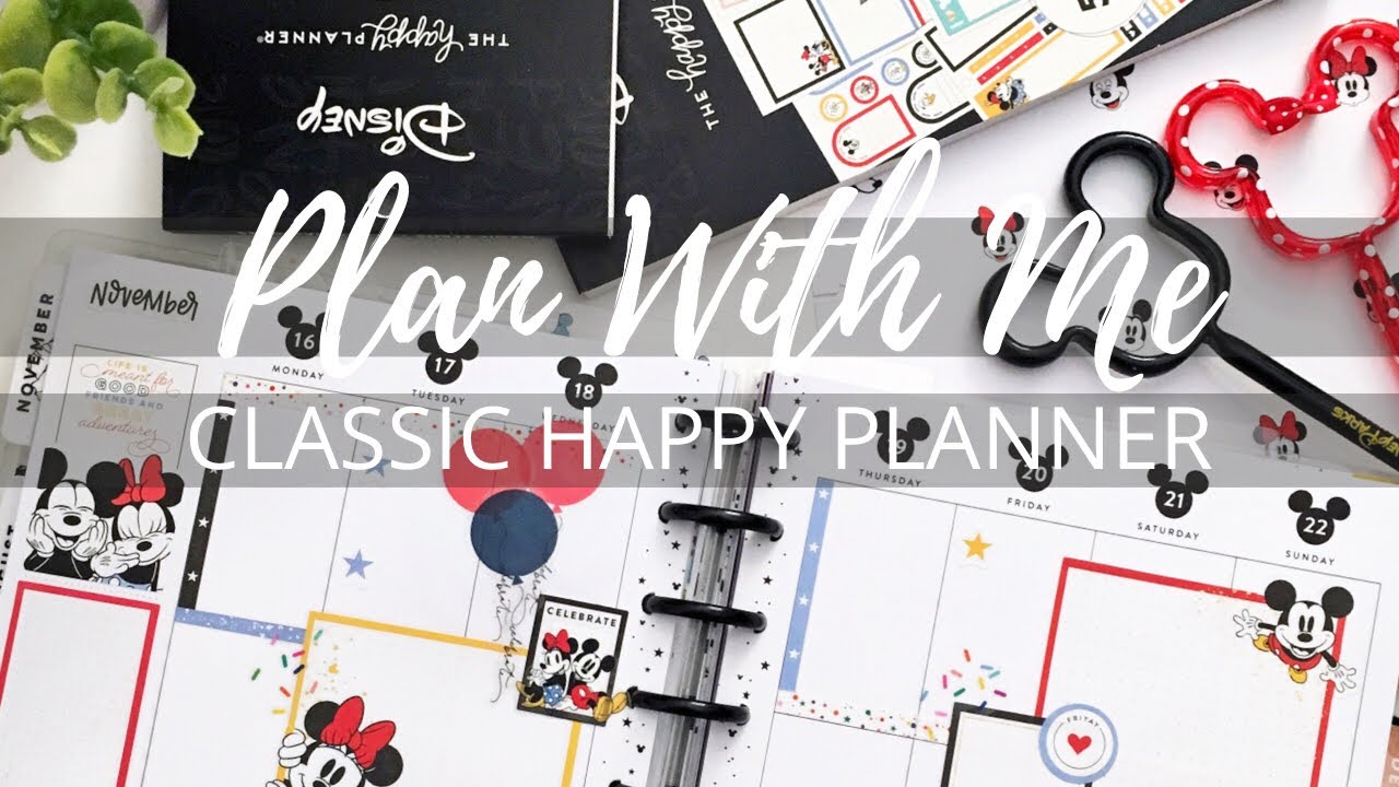 PLAN WITH ME | CLASSIC Happy Planner | MIckey & Minnie's Birthday | November 16-22, 2020