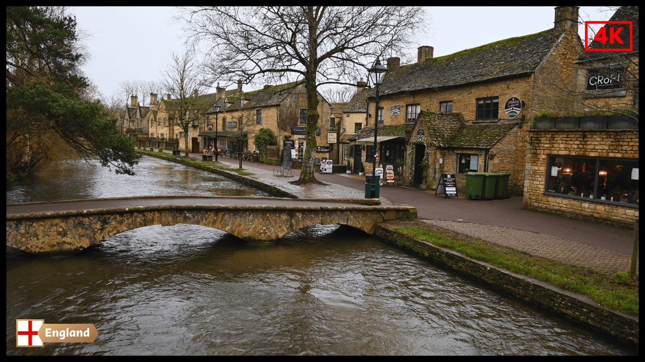 Morning Magic in Bourton-on-the-Water:  A Christmas Walk in the Cotswolds