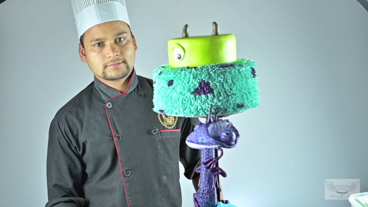 MONSTER'S INC CAKE MAKING