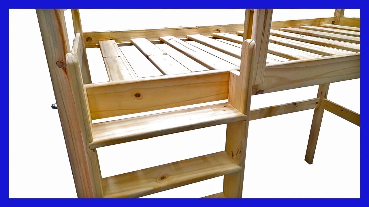 [PASO A PASO] como HACER una CAMA ALTA FÁCIL en MADERA para NIÑA_NIÑO