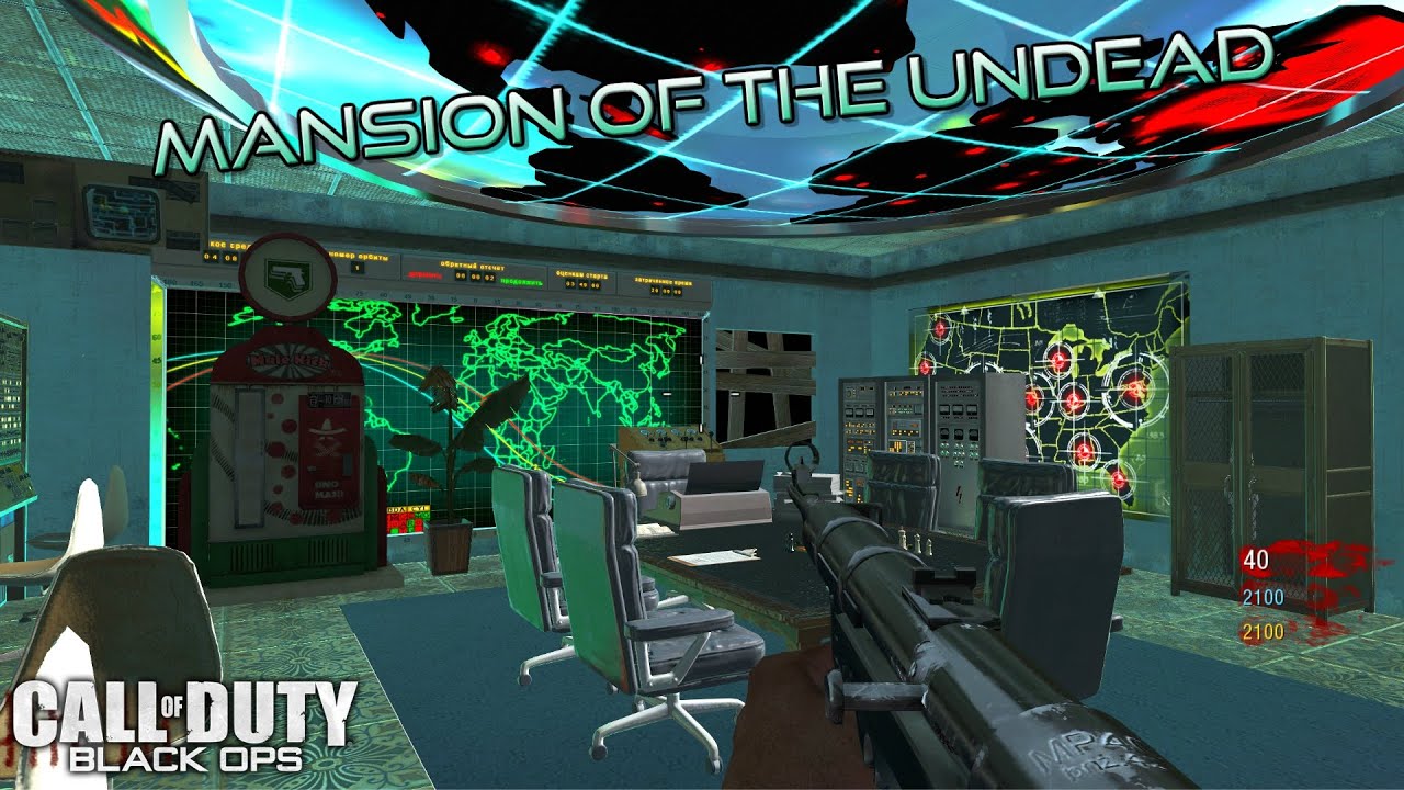 Bo1 Custom Zombies Mansion Of The Undead! Amazing IX Map From Bo4!