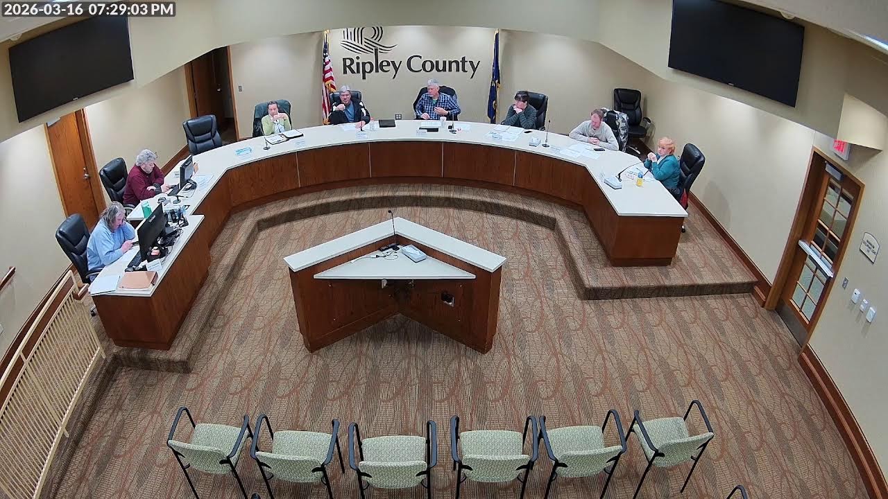 Ripley County Government Council Meeting March 16, 2026