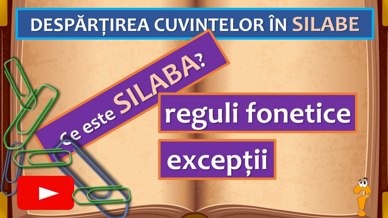 Despărțirea cuvintelor &icirc;n silabe. Reguli fonetice