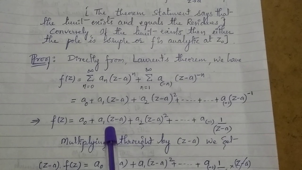 Calculation of Residues: Lecture 1