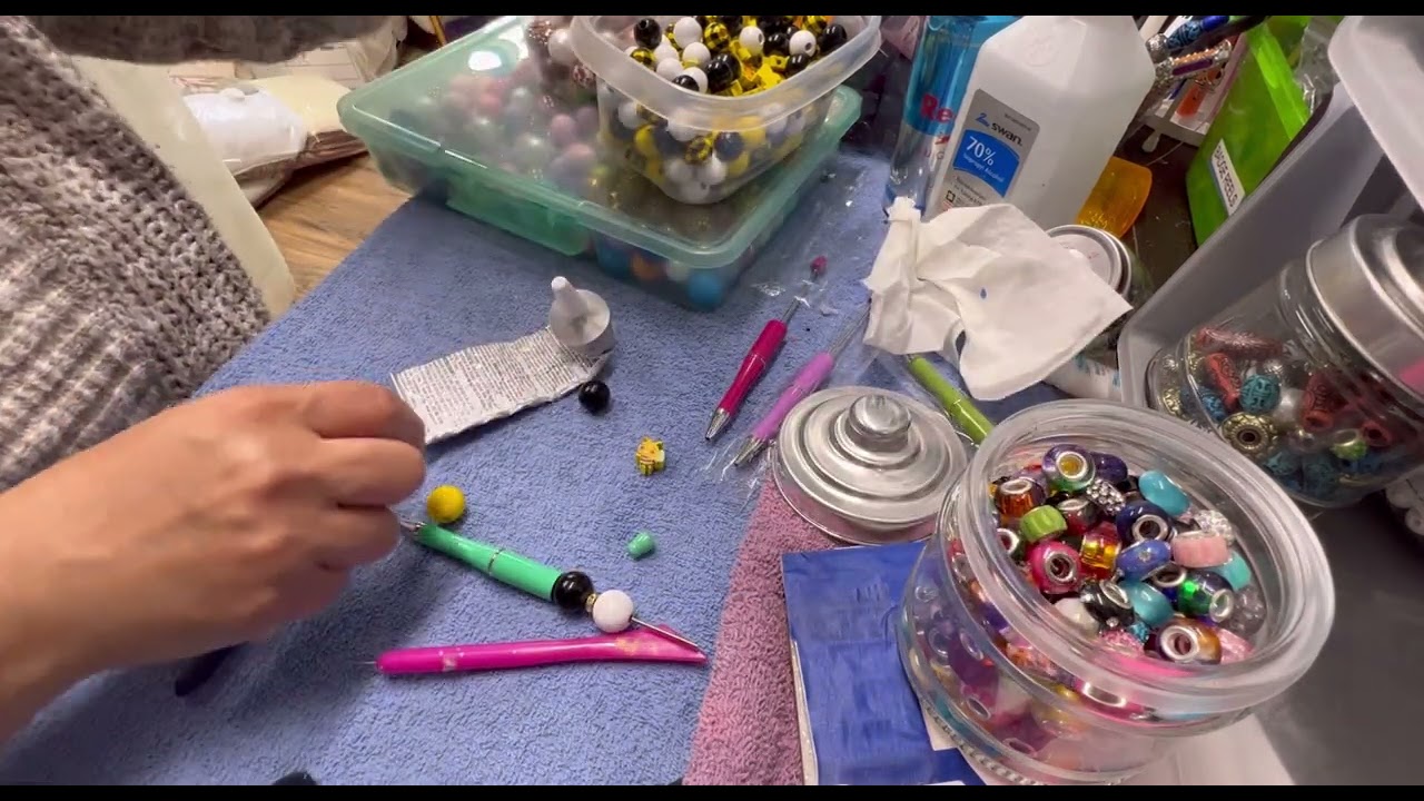 Making Beaded Pens ( simple and easy bead making pens, #2)