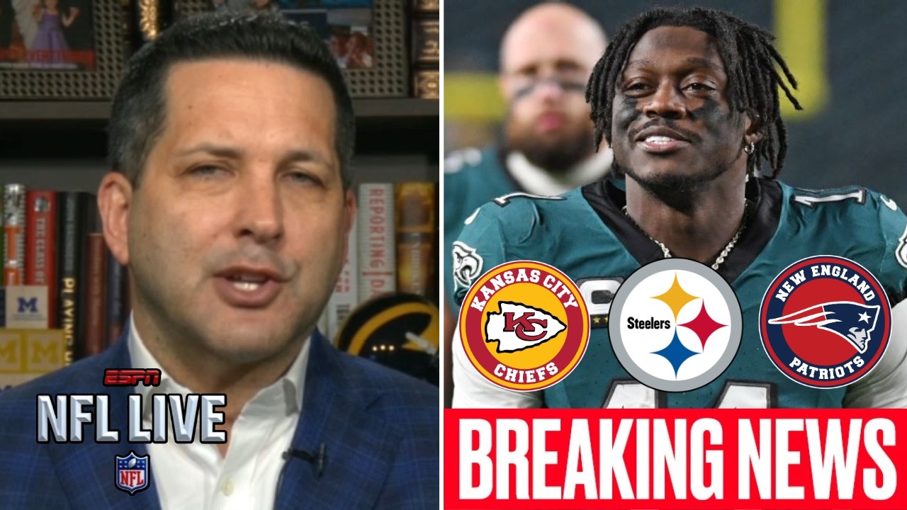NFL LIVE | Adam Schefter provides new update on AJ Brown: Chiefs, Patriots, or Steelers sign him?