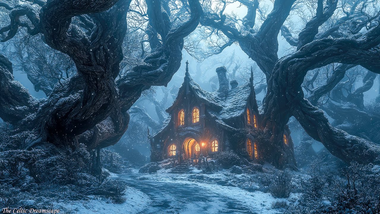 Snowfall Serenity:Celtic Tunes for a Cozy Winter Night-Relaxing Celtic Medieval Music for Deep Sleep