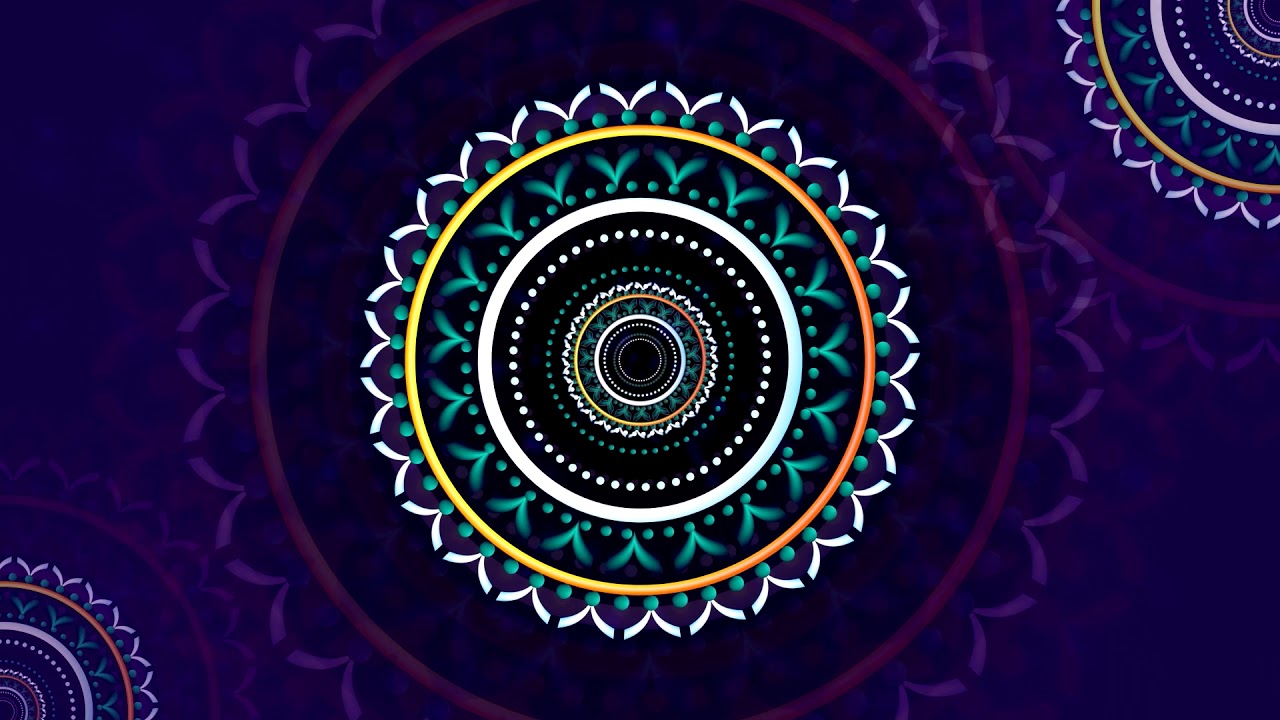 Abstract Ethnic Mandala Vj Loops motion background || Royalty free animated Mandala background