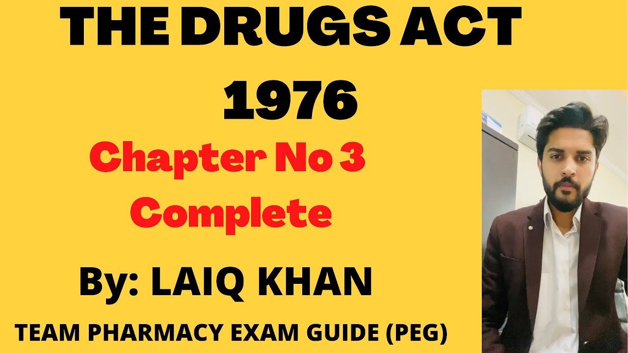 THE DRUGS ACT 1976 - Chapter No 3 - COMPLETE