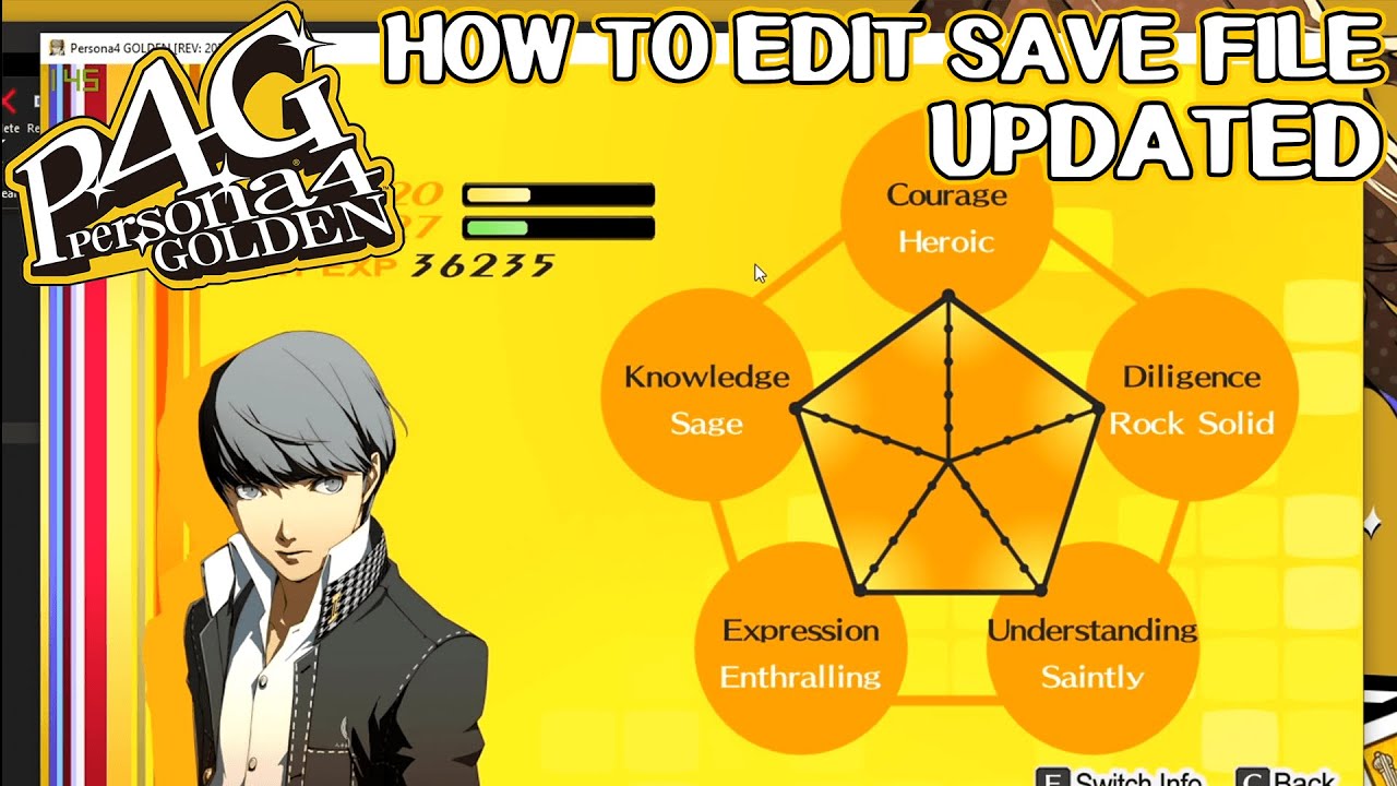 How to edit your Persona 4 Golden PC Save File *UPDATED*