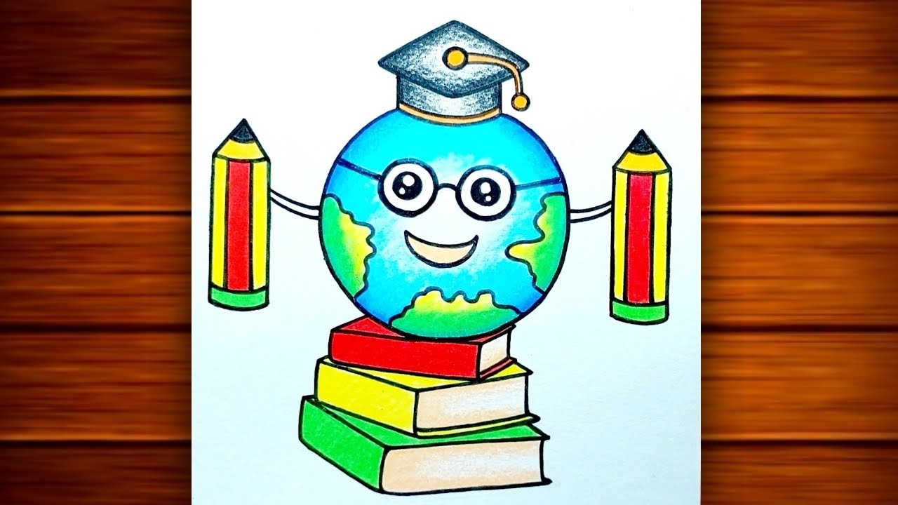 National Education Day Poster Making || How to Draw Education Day Poster || Creativity Studio..