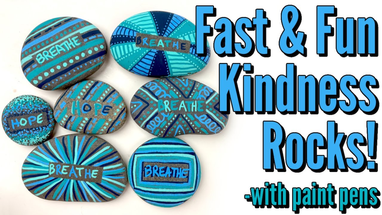 Post-It Note Kindness Rocks | Rock Painting 101