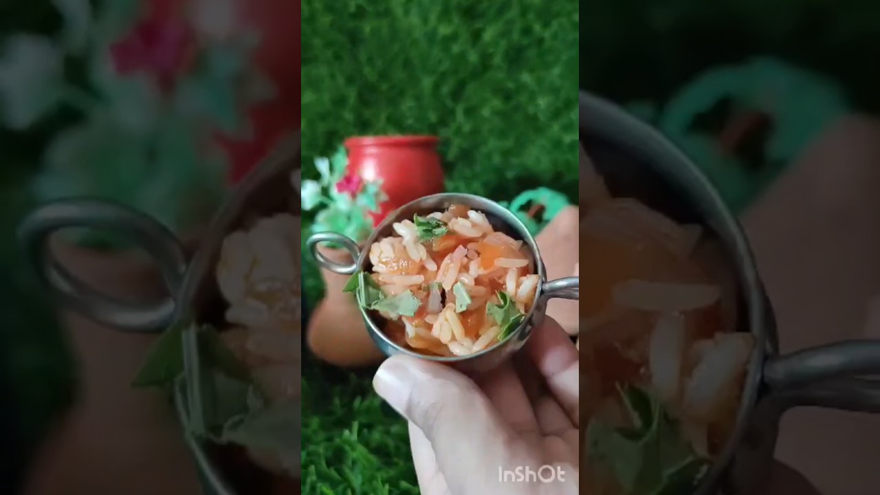 Mini cooking,  yummy spicy tomato rice, bachelor's special...