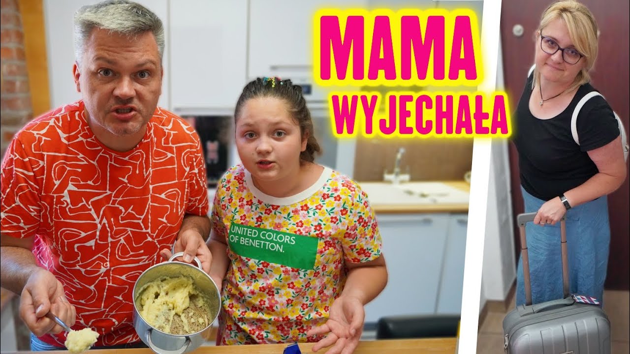 MAMA WYJECHAŁA Z DOMU 😮 TATA PRAWIE SPALIŁ KUCHNIĘ 🔥 MISIA I JA